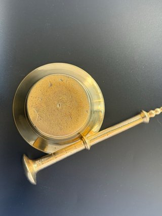 Mortero Boticario Bronce Macizo con Mano