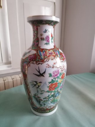 Vaso Cinese Porcellana Decorato 36cm