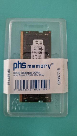 PHS Memory 32GB DDR4 3200MHZ
