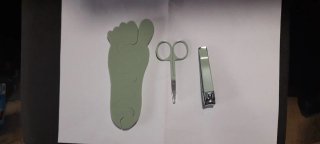 Kit Manicura Pedicura Verde y Plateado