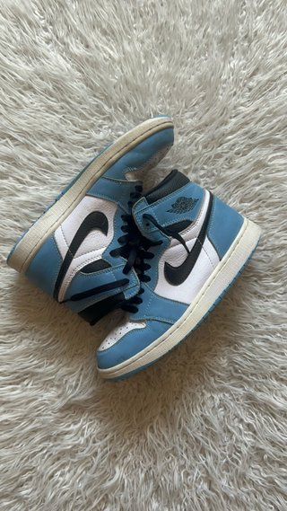 Air Jordan 1 Mid Azul Blanco Talla 38