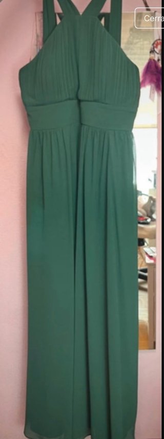 Vestido largo verde para evento
