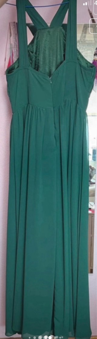 Vestido largo verde para evento