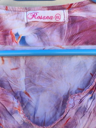 Rosana Vestido Largo de Verano Vintage Talla XXL