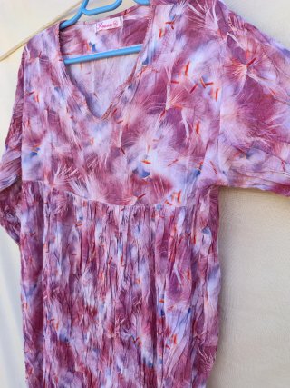 Rosana Vestido Largo de Verano Vintage Talla XXL