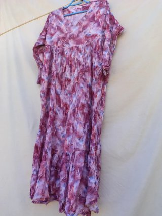 Rosana Vestido Largo de Verano Vintage Talla XXL