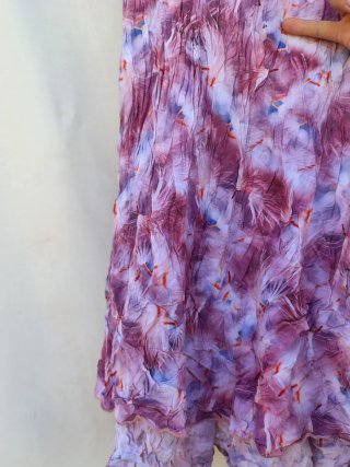 Rosana Vestido Largo de Verano Vintage Talla XXL