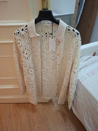 Camisa MNG Beige