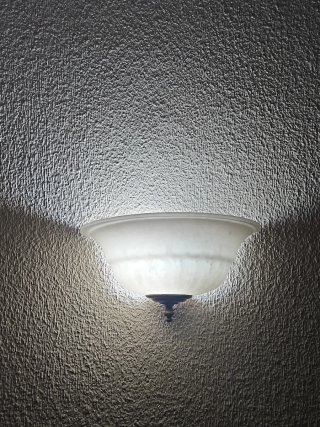 Aplique de pared blanco de cristal