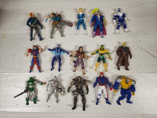 Lote 70 Figuras Marvel DC Vintage 90s Toy Biz