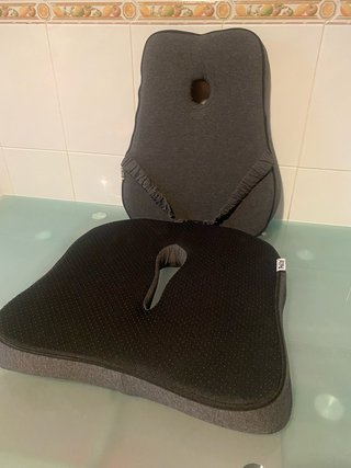 Set Cojín Lumbar y Asiento Ergonómico