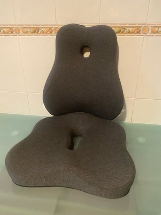 Set Cojín Lumbar y Asiento Ergonómico