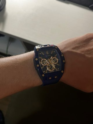 Reloj Guess Phoenix Hombre Azul y Dorado