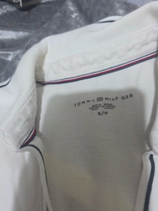 Vestido Tommy Hilfiger blanco talla S