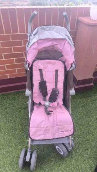 Silla de paseo Maclaren rosa