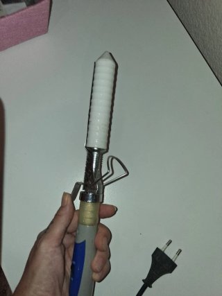 Rizador de pelo AB MID plata y azul