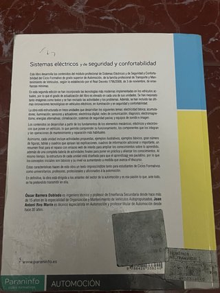 Sistemas eléctricos de seguridad y confortabilidad