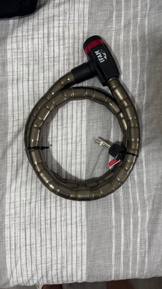 Candado IFAM moto/bici gris y rojo