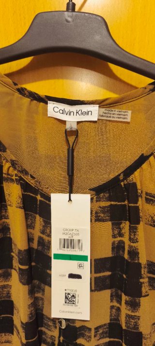 Camisa de cuadros beige y negra
