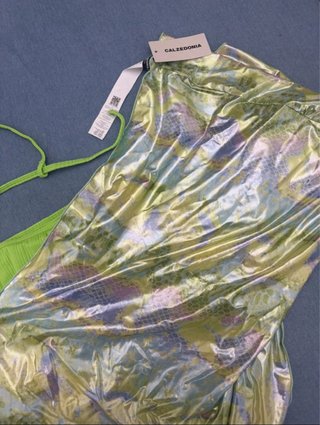 Costume da bagno Calzedonia verde e copricostume