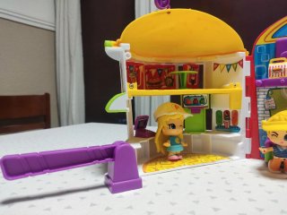 Pin y Pon Burguer con Sidecar y 3 Muñecas