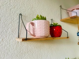 Estantería Colgante Madera y Yute