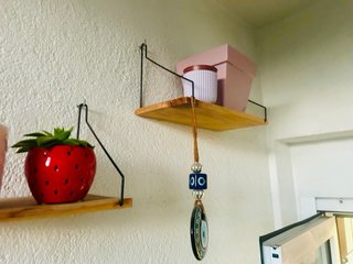 Estantería Colgante Madera y Yute