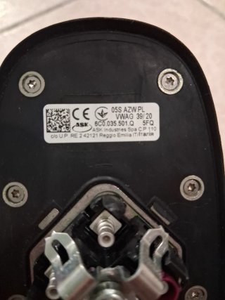 Antena Radio GPS Volkswagen Negra