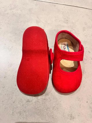 Merceditas serraje rojas talla 19