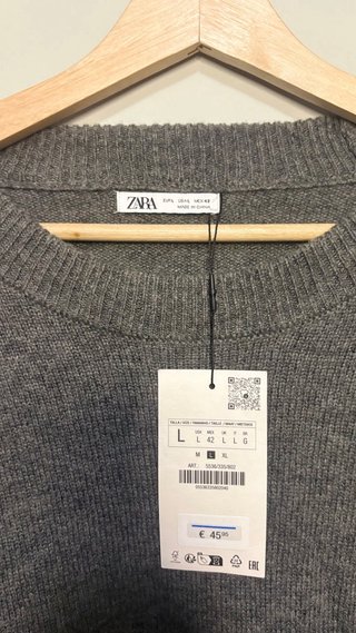 Jersey Zara Gris