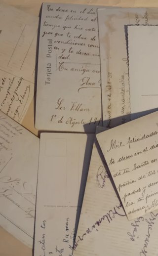 Lote de 8 postales antiguas originales.
