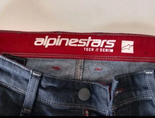Pantalón Moto Alpinestars,azul.