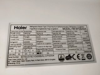 Nevera  Americana marca HAIER No Frost