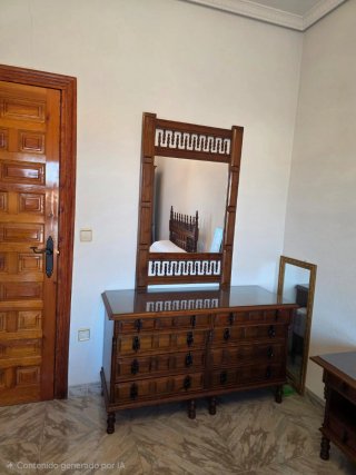 Dormitorio rústico madera maciza