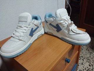 Zapatillas Off-White Azul y Blanco
