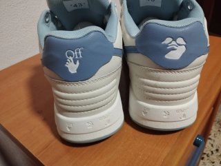 Zapatillas Off-White Azul y Blanco