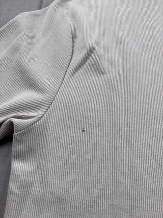 Polo Zara uomo manica lunga a costine grigio L