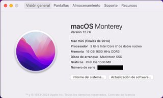 Mac Mini 2014 i7 RAM 16 GB