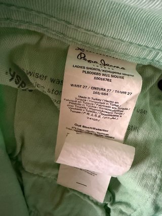 Pantalones cortos Pepe Jeans verde menta T27