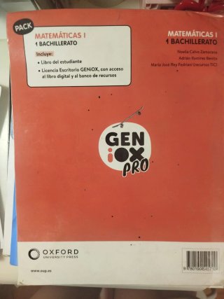 Matemáticas I 1 Bachillerato : Geniox