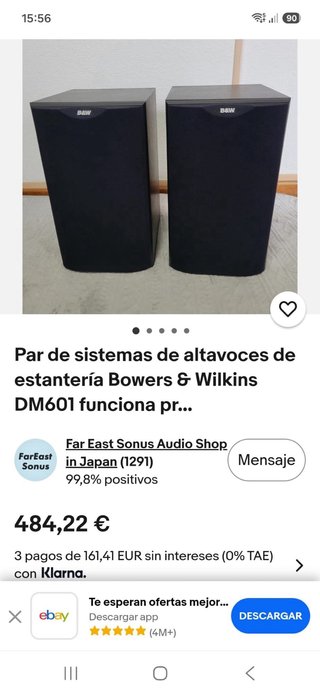 Altavoces B&W Negros