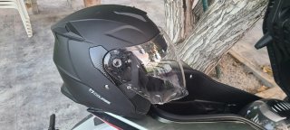 Casco de moto modular COURSE negro Nuevo