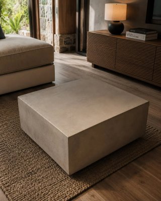 Mesa de centro cúbica minimalista