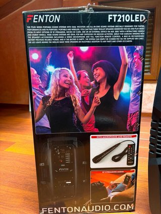 Altavoz Fenton Bluetooth FT210 LED Negro