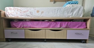 Cama nido de madera de alta calidad con 4 cajones