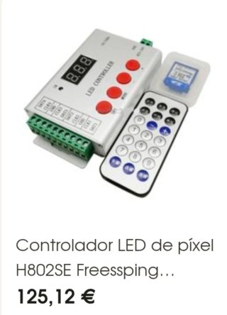 Controlador LED H802SE DMX512 SD Card