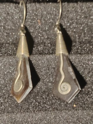 Pendientes vintage multicolor y plateados