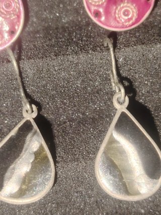 Pendientes vintage multicolor y plateados