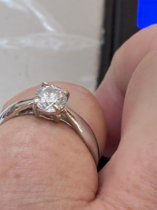 Anillo Oro 18k 0.72 Ct Diamante Natural