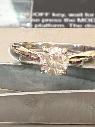 Anillo Oro 18k 0.72 Ct Diamante Natural